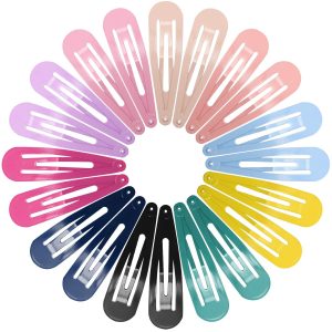 Snap Hair Clips for Women Girls,  40 Pcs 7cm / 2.8 Inch Long No Slip Metal Hair Clips, Large Snap Hair Barrettes Hairpins for Thick Hair (Mixed color)